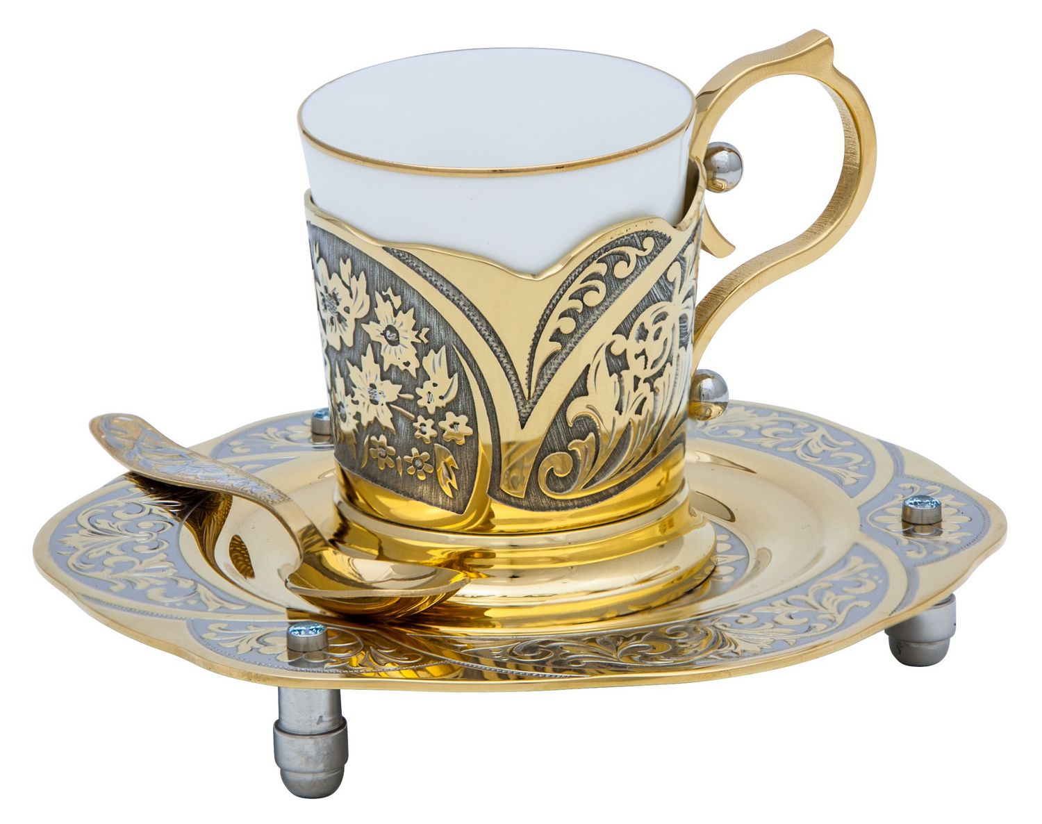 Набор кофейный "Букет" (в пенале)