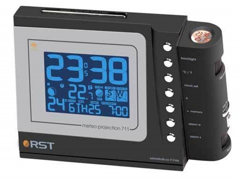 Часы с красной проекцией RST 32711. Проекционные часы RST 32774. Цифровой термогигрометр RST 02403/02404. Проекционная метеостанция RST 32775.