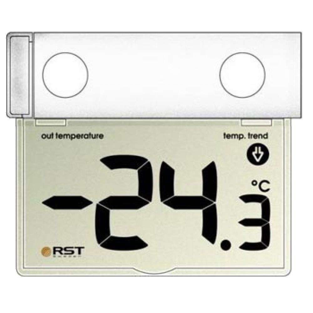 Термометр оконный на липучке -30+70, горизонтальный/01277