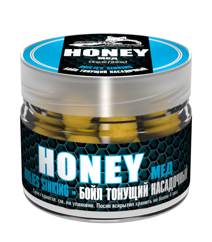 Бойлы насадочные вареные Sonik Baits 14 мм Honey (Мед)