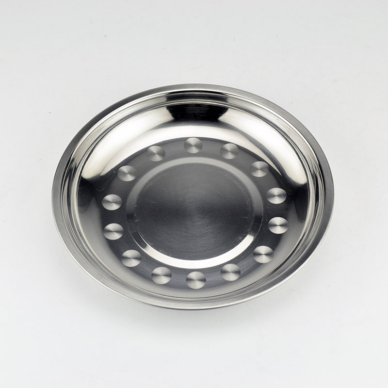 Тарелка нерж. 20 см