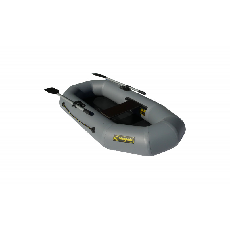 Лодка ПВХ "Компакт-210" гребная, 1 местная, серый