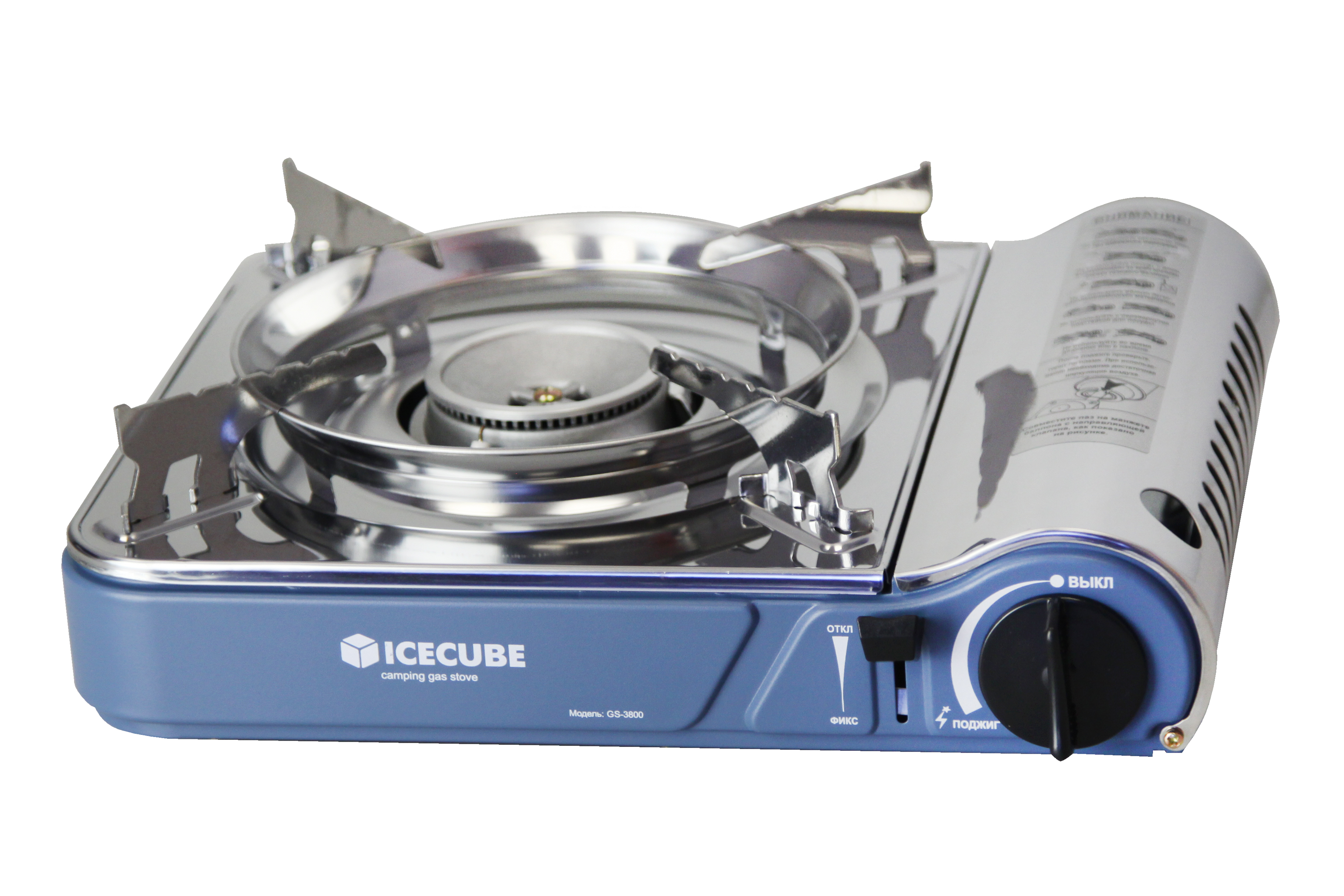 Плита газовая туристическая GS-3800, 2.9 кВт, 200 г/ч, внешн. баллон